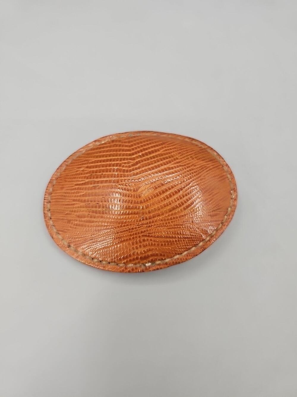 Dun Dee Belt Buckle Brown Genuine Leather 3 7/8" X 2 7/8" fits 1 1/2" 80799